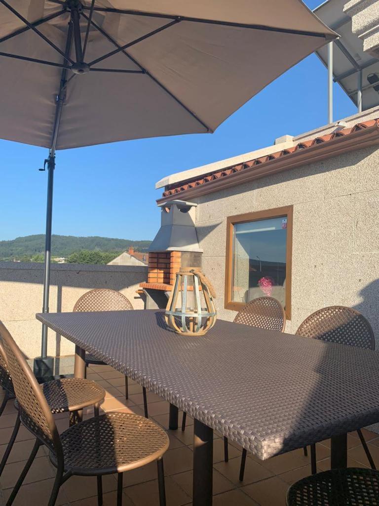 "Sanxenxo Holidays" Atico Con Garaje, Barbacoa Y Piscina A 5 Min Del Centro מראה חיצוני תמונה